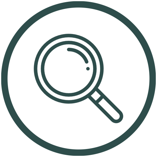 epic property staging magnifying glass icon